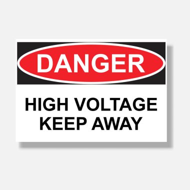 Tehlike yüksek voltaj uzak işaret simgesi vektörü Erişim yok, giriş yok, yasaklama işareti vektör simgesi grafik tasarımı, logo, web sitesi, sosyal medya, mobil uygulama, UI illüstrasyon