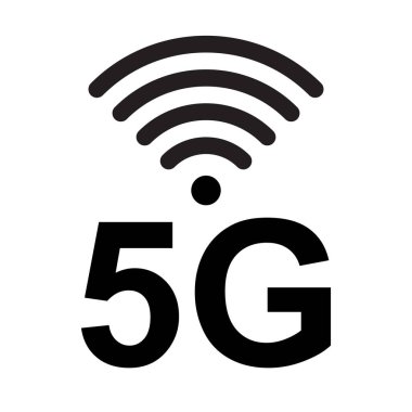 Grafik tasarım, logo, web sitesi, sosyal medya, mobil uygulama, UI için 5g logo ikonu vektörü