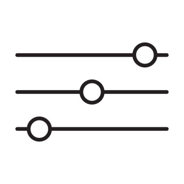 Grafik tasarım, logo, web sitesi, sosyal medya, mobil uygulama, UI illüstrasyon için ayar düğmesi vektörü