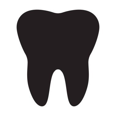 Diş ikonu vektör sağlığı ve grafik tasarımı, logo, web sitesi, sosyal medya, mobil uygulama, UI illüstrasyonu için tıbbi konsept