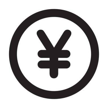 Grafik tasarım, logo, web sitesi, sosyal medya, mobil uygulama, ui illüstrasyon için Japon Yen para simgesi