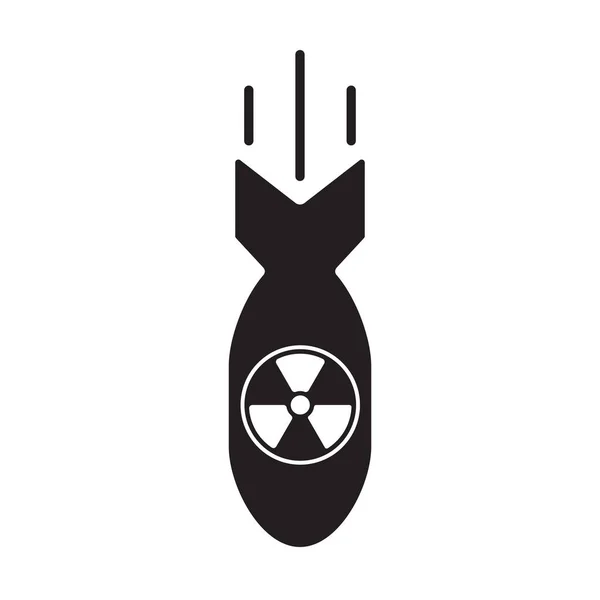 Atomic Bomb Icon Vector Graphic Design Logo Website Social Media — Vector de stock