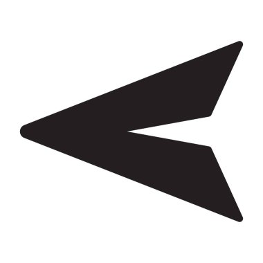 kağıt düzlem simgesi vektörü grafik tasarım, logo, web sitesi, sosyal medya, mobil uygulama, UI illüstrasyon için ileti işareti gönder