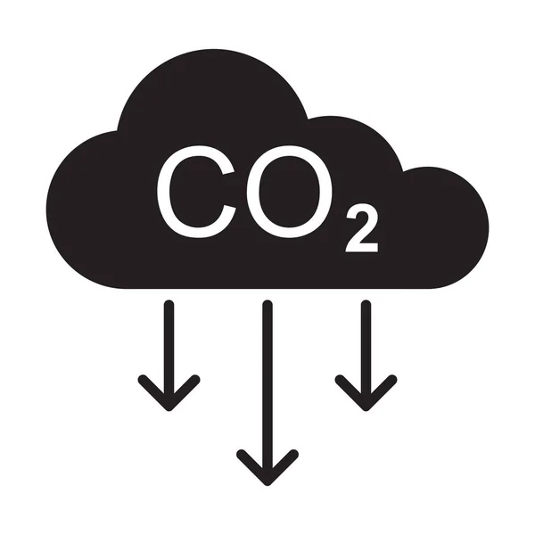 Carbon Emissions Reduction Icon Vector Graphic Design Logo Web Site — Stock Vector