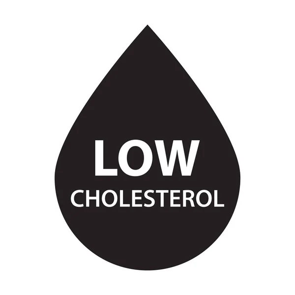 Icône Cholestérol Faible Vecteur Cardiologie Signe Soins Cardiologiques Aliments Diététiques — Image vectorielle