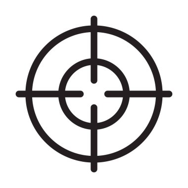 grafik tasarım, logo, web sitesi, sosyal medya, mobil uygulama, UI illüstrasyon için hedef simge vektörü