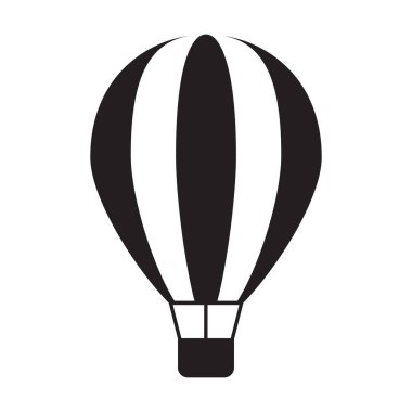 Grafik tasarım, logo, web sitesi, sosyal medya, mobil uygulama, UI illüstrasyon için sıcak hava balonu ikonu vektörü