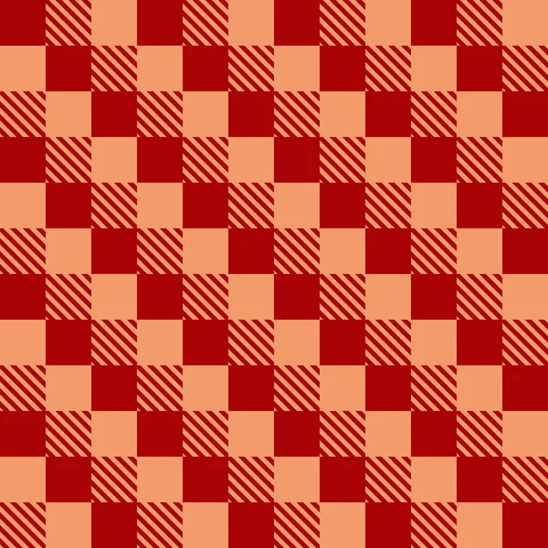 Seamless Pattern Gingham Yellow Brown Background Fabric Wrapping Batik Fabric — Stock vektor