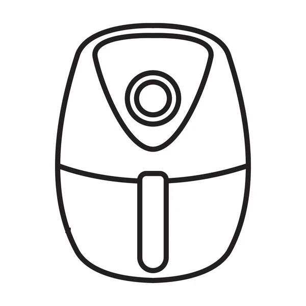 Cocina Airfryer Appliance Vector Icono Para Diseño Gráfico Logotipo Sitio — Archivo Imágenes Vectoriales