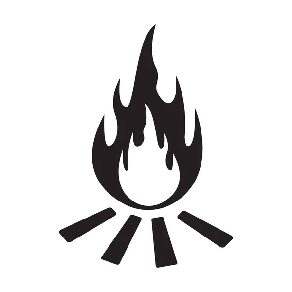 Вектор Піктограми Вогню Графічного Дизайну Логотипу Веб Сайту Соціальних Мереж — стоковий вектор