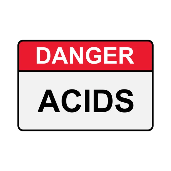 Danger Acids Sign Icon Vector Graphic Design Logo Website Social — Vetor de Stock