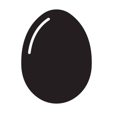 Grafik tasarım, logo, web sitesi, sosyal medya, mobil uygulama, UI illüstrasyon için yumurta poşeti vektör simgesi beyaz arkaplanda izole