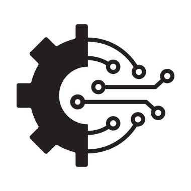 Grafik tasarım, logo, web sitesi, sosyal medya, mobil uygulama, ui illüstrasyon için dijital teknoloji teçhizat vektörü