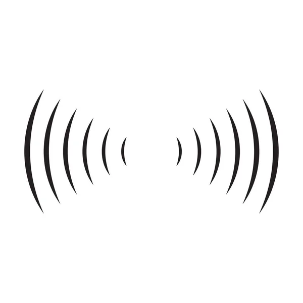 Sound Radio Wave Icon Vector Wifi Sound Signal Connection Graphic — Stockvektor