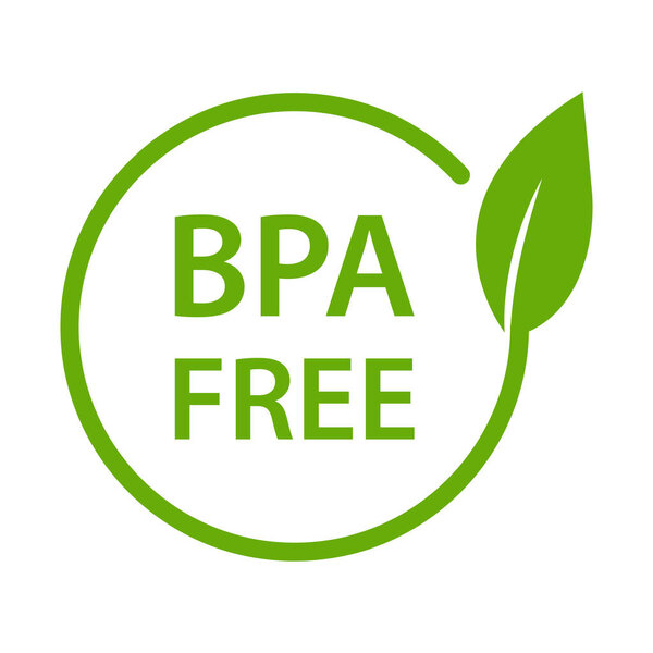 BPA FREE  bisphenol A and phthalates free icon vector non toxic plastic sign for graphic design, logo, website, social media, mobile app, UI illustration