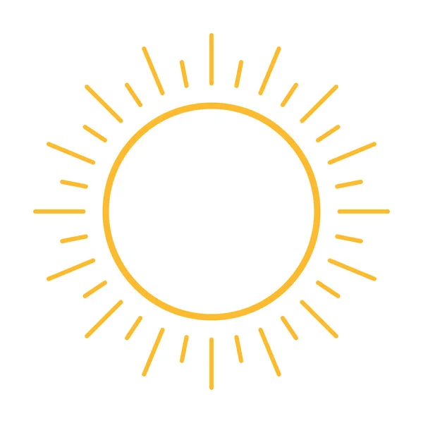 Vector Icono Sol Para Diseño Web Logotipo Interfaz Usuario Ilustración — Archivo Imágenes Vectoriales