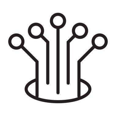 grafik tasarım, logo, web sitesi, sosyal medya, mobil uygulama, ui illüstrasyon için fiber optik kablo ikonu vektörü