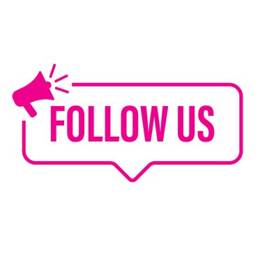 Grafik tasarım, logo, web sitesi, sosyal medya, mobil uygulama için konuşma kabarcığı vektörünü takip edin.