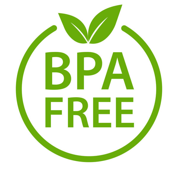 BPA FREE  bisphenol A and phthalates free icon vector non toxic plastic sign for graphic design, logo, website, social media, mobile app, UI illustration