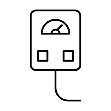 Grafik tasarım, logo, web sitesi, sosyal medya, mobil uygulama, UI illüstrasyon için metre simgesi