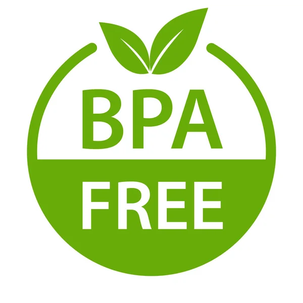 Bpa Free Bisphenol Phthalates Free Icon Vector Non Toxic Plastic — Vettoriale Stock