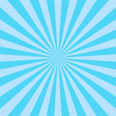 Pop Art Blue güneş ışınları arka plan çizgi roman çizgi roman dergisi kapağı. Çizgi film komik retro desen. Soyun vektör illüstrasyonunu taklit et.