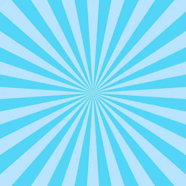 Pop Art Blue Güneş Işınları Arka Plan Çizgi Roman Çizgi — Stok Vektör