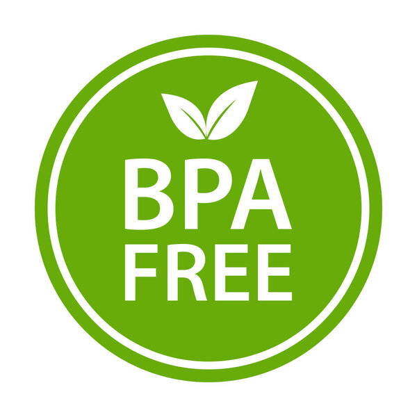 BPA FREE  bisphenol A and phthalates free icon vector non toxic plastic sign for graphic design, logo, website, social media, mobile app, UI illustration