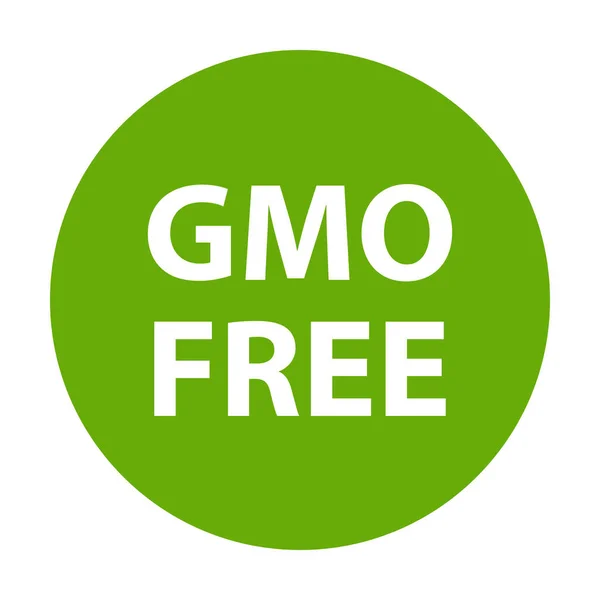 Vetor Ícone Livre Ogm Alimentos Saudáveis Cosméticos Orgânicos Conceito Vegan —  Vetores de Stock