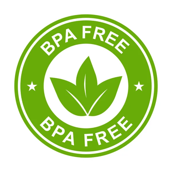 Bpa Free Bisphenol Phthalates Free Icon Vector Non Toxic Plastic —  Vetores de Stock