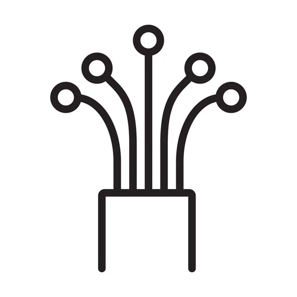 Fiber Optic Cable Icon Vector Graphic Design Logo Web Site — Stock Vector