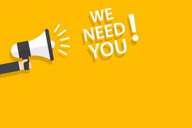 İş, pazarlama, el ilanları, afişler, sunumlar ve posterler için fotokopi alanı olan konuşma balonu afişi vektörüne ihtiyacımız var. resimleme