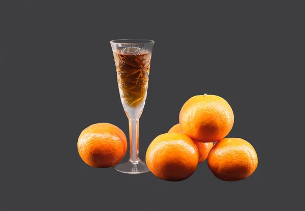 Abstraction Wine Citrus Collage Holiday Christmas — Stock Photo, Image