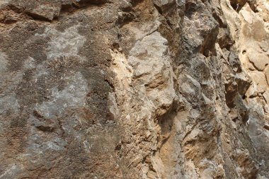 Taş duvar dokusu, arkaplan ve yüzey, yakın plan.