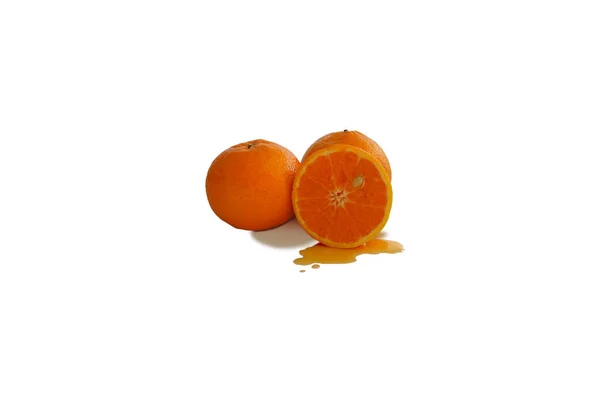Orange Sur Fond Isolé — Photo
