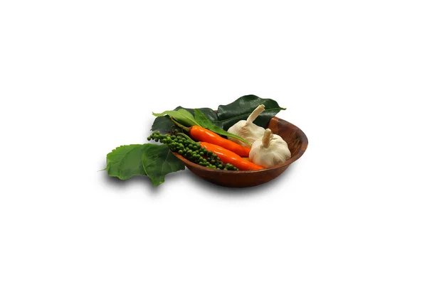 Thai Spices White Background — Stock Photo, Image