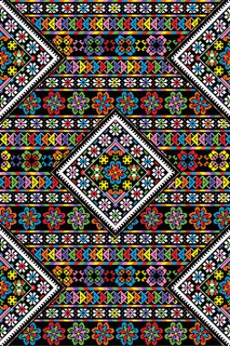 Kusursuz Düzen, Kültür Kumaşı Deseni - Geleneksel İndus Vadisi gardırobu - yazdırma biçimi.