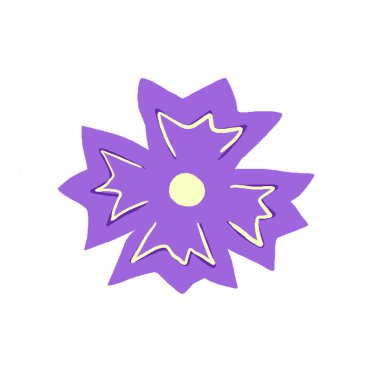 Bitki örtüsü çiçek seti. Çiçek ve yeşil yapraklar..