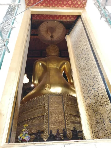 Budda Posąg Świątyni Tajlandii — Zdjęcie stockowe