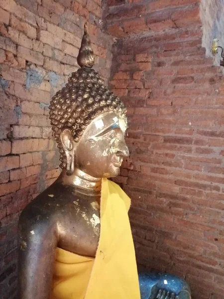 Buddhastaty Religiöst Monument Asiatiskt Kulturbegrepp — Stockfoto