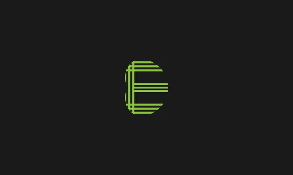 イラスト用Letter Eロゴデザイン — ストックベクタ