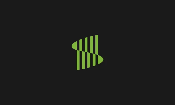 Letter Logo Design Com Efeito Espaço Negativo Para Utilização Ilustração — Vetor de Stock