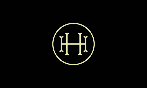 Harf Logo Tasarımı Resim Kullanımı Için Negatif Boşluk Etkisi — Stok Vektör