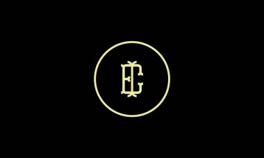 Harfler örnek kullanımı için negatif boşluk efektli logo tasarımı