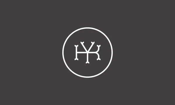 Resim Kullanımı Için Negatif Boşluk Efektli Logo Tasarımı Harfi — Stok Vektör