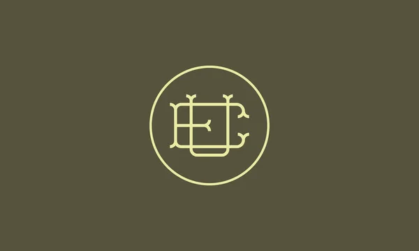 Letters Logo Design Met Negatieve Space Effect Voor Illustratie Gebruik — Stockvector