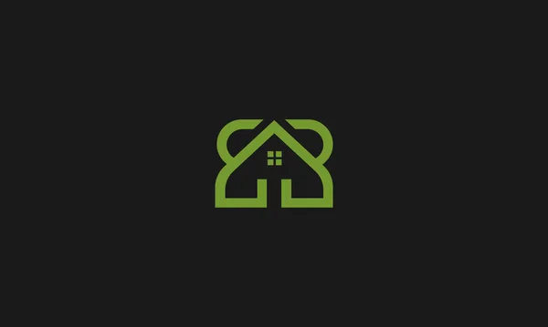 Letters Real Estate Logo Design Illustration Use — Archivo Imágenes Vectoriales