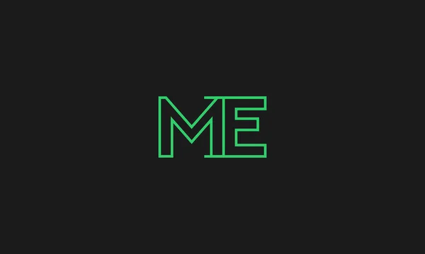 Lättre Mig Logo Design Med Negativt Uppfattning För Illustrering Användning — Stock vektor