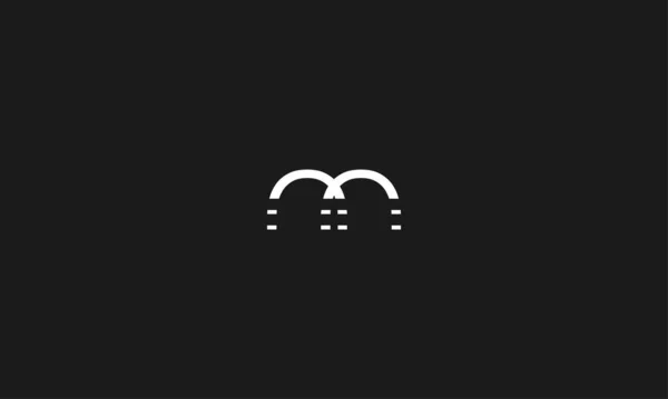 Letra Logotipo Com Efeito Espaço Negativo Para Ilustração Uso Design — Vetor de Stock