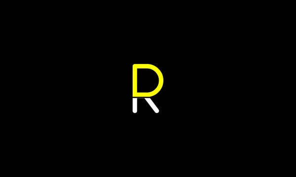 Letters Logo Design Mit Negativem Space Effekt Für Illustrationsverwendung — Stockvektor